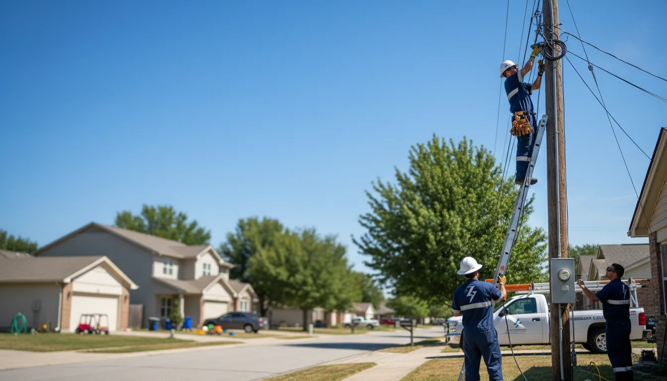Residential electrician providing installation services in Annabella, UT